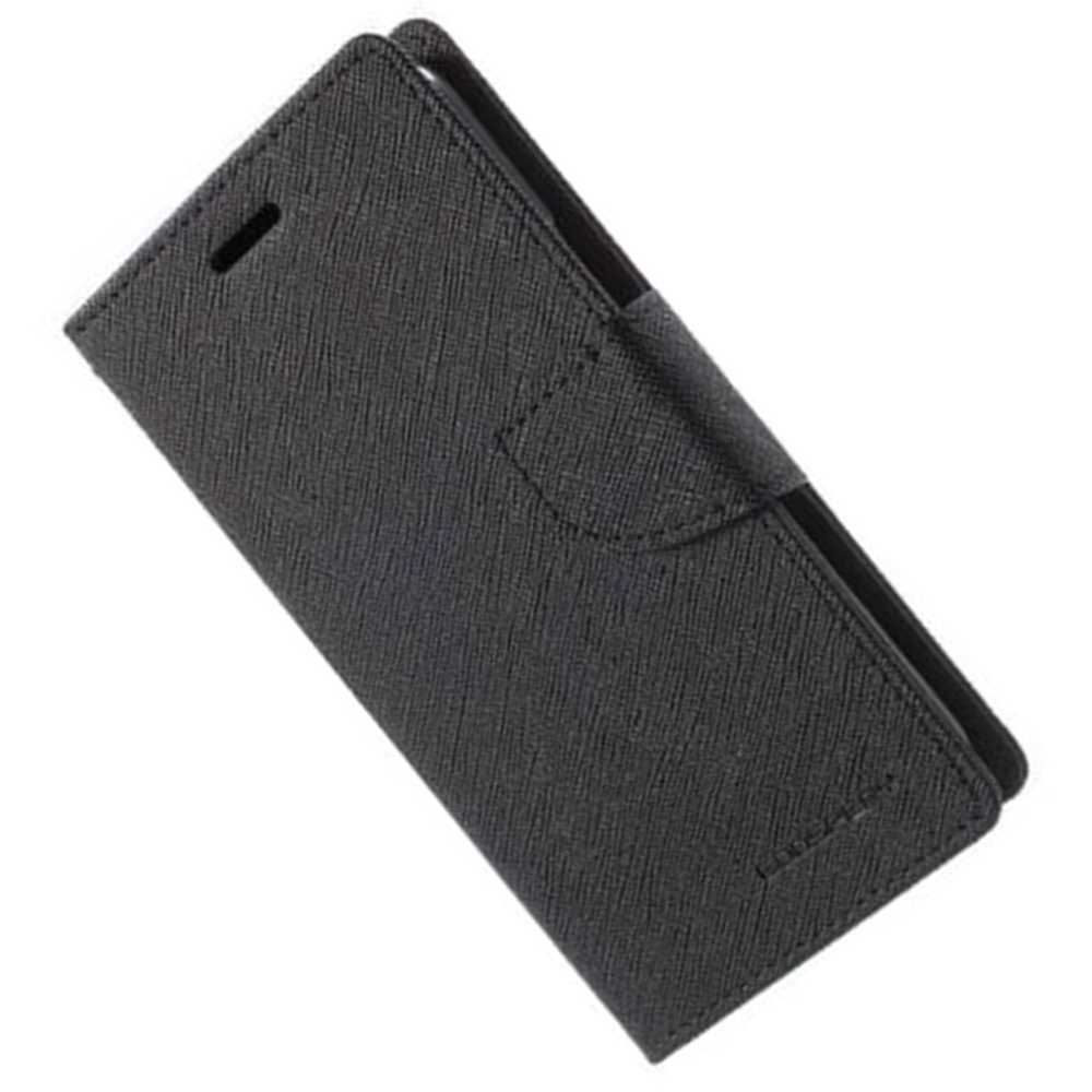 Чохол книжка Goospery Canvas для Meizu M6 Note Чорний - Зображення 3