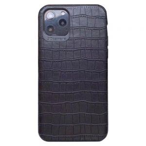 Чохол шкіряний Epic Vivi Crocodile для Apple iPhone 11 Pro Max (6.5 ") (Чорний)