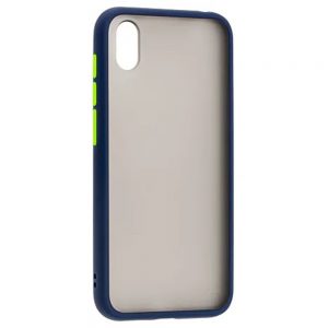 Чохол матовий силікон + бампер для Huawei Y5 (2019) Синій