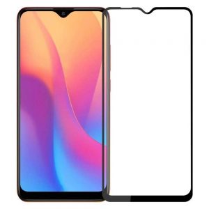 Захисне скло для XIAOMI Redmi Note 8 Full Glue Анти-шпигун (0.3 мм, 2.5D, чорний)