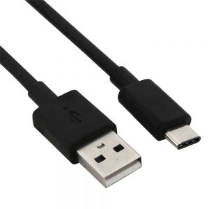 Кабель USB Type-C Long з довгим конектором 1м Чорний