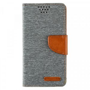 Чохол книжка Goospery Universal Canvas Diary 5.0 "Сірий