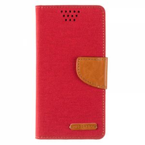 Чохол книжка Goospery Universal Canvas Diary 5.5" Червоний