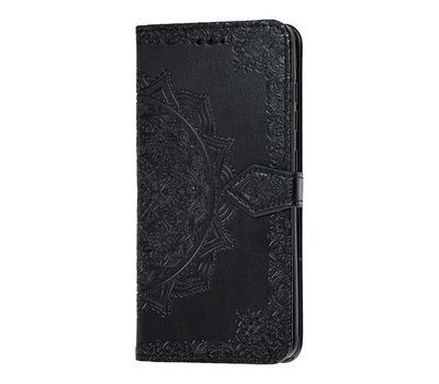 Чохол книжка шкіряний Art з візитницею для Samsung Galaxy A51 (A515) Чорний