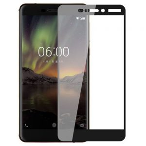 Захисне скло для NOKIA 6.1 Plus Full Glue (0.3 мм, 2.5D, чорний)