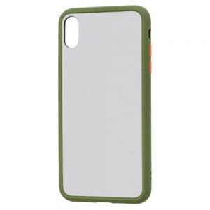 Чохол матовий силікон + бампер для iPhone X/XS Зелений