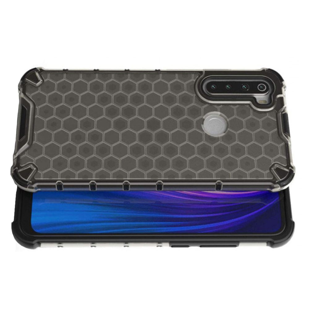 Чохол ударостійкий Crashproof Honeycomb для Xiaomi Redmi Note 8 (Чорний) - Зображення 3