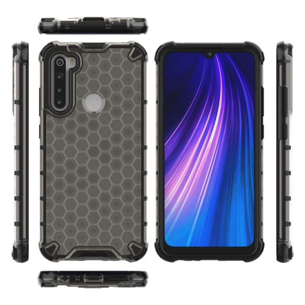 Чохол ударостійкий Crashproof Honeycomb для Xiaomi Redmi Note 8 (Чорний) - Зображення 2