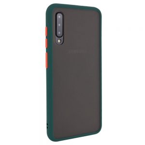 Чохол матовий силікон + бампер для Samsung A30S/ A50 (A307/ A505) Синьо-Зелений