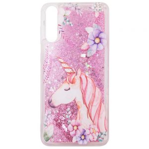 Чохол Lively Glitters для Samsung A70 (A705F) Єдиноріг