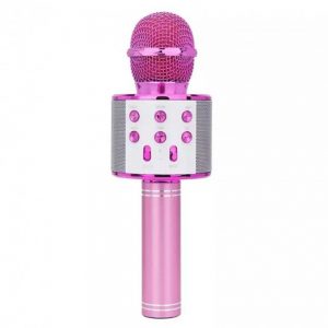 Мікрофон-Караоке Bluetooth Wster WS-858 Рожевий