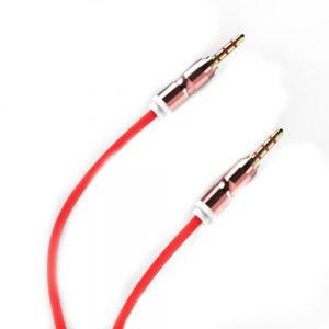 Кабель AUX Premium Flat Silicon Червоний