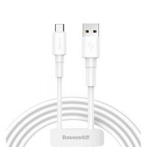 Кабель Baseus Mini White USB для Type-C 3A 1m Білий