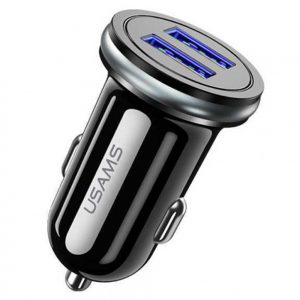 Автомобільний зарядний пристрій Usams С4 (2USB/2,4A) Чорний