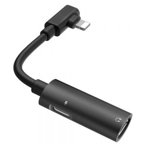 Адаптер-перехідник Hoco LS18 2в1 Lightning - 2 Lightning Чорний