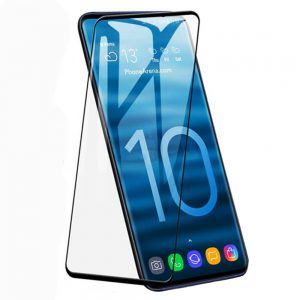 Захисне скло для SAMSUNG G975 Galaxy S10 Plus забезпечує роботу сканера відбитків (0.3 мм, 3D, чорний)