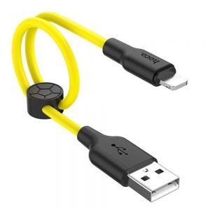 Кабель USB Hoco X21 Lightning Silicone 1m Жовтий
