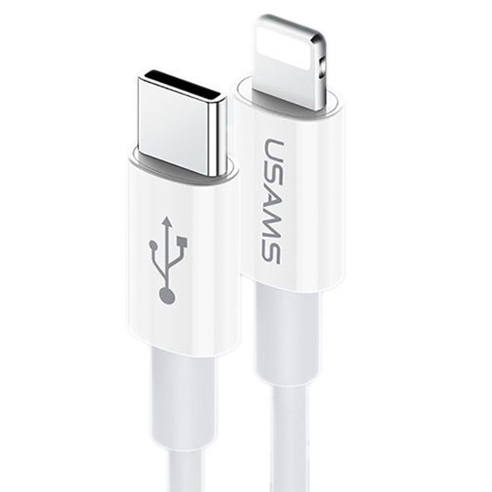 Кабель USB Usams US-SJ407 Fast Charging U44 Type-C - iPhone X 1,2м Сірий - Зображення 2