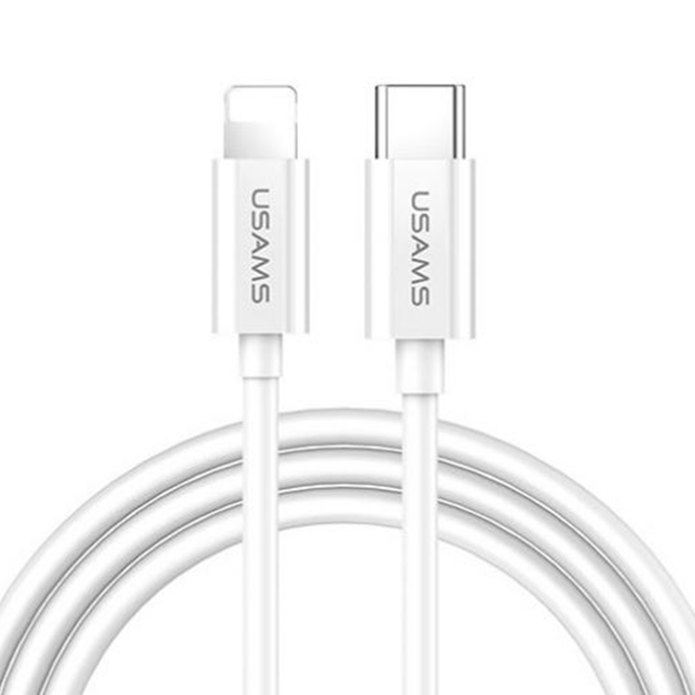 Кабель USB Usams US-SJ407 Fast Charging U44 Type-C - iPhone X 1,2м Сірий