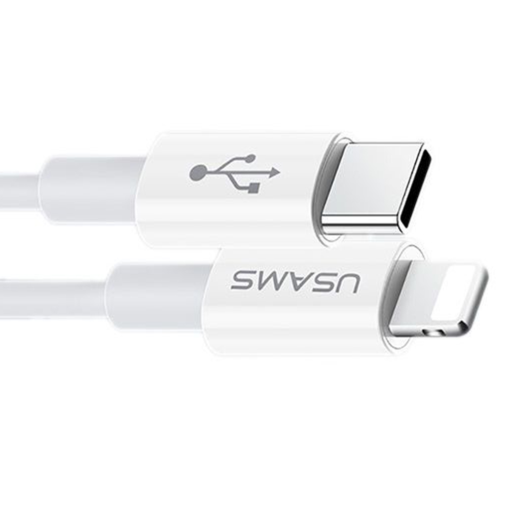 Кабель USB Usams US-SJ407 Fast Charging U44 Type-C - iPhone X 1,2м Сірий - Зображення 4