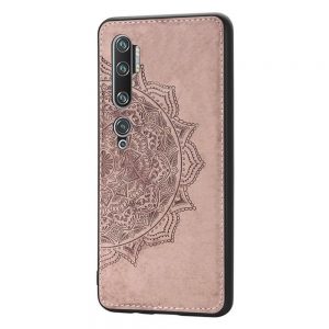 Чохол TPU+Textile Mandala з 3D тисненням для Xiaomi Mi Note 10 / Note 10 Pro / Mi CC9 Pro Рожевий