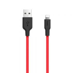 Кабель USB Hoco X21 Lightning Silicone 1m Червоний