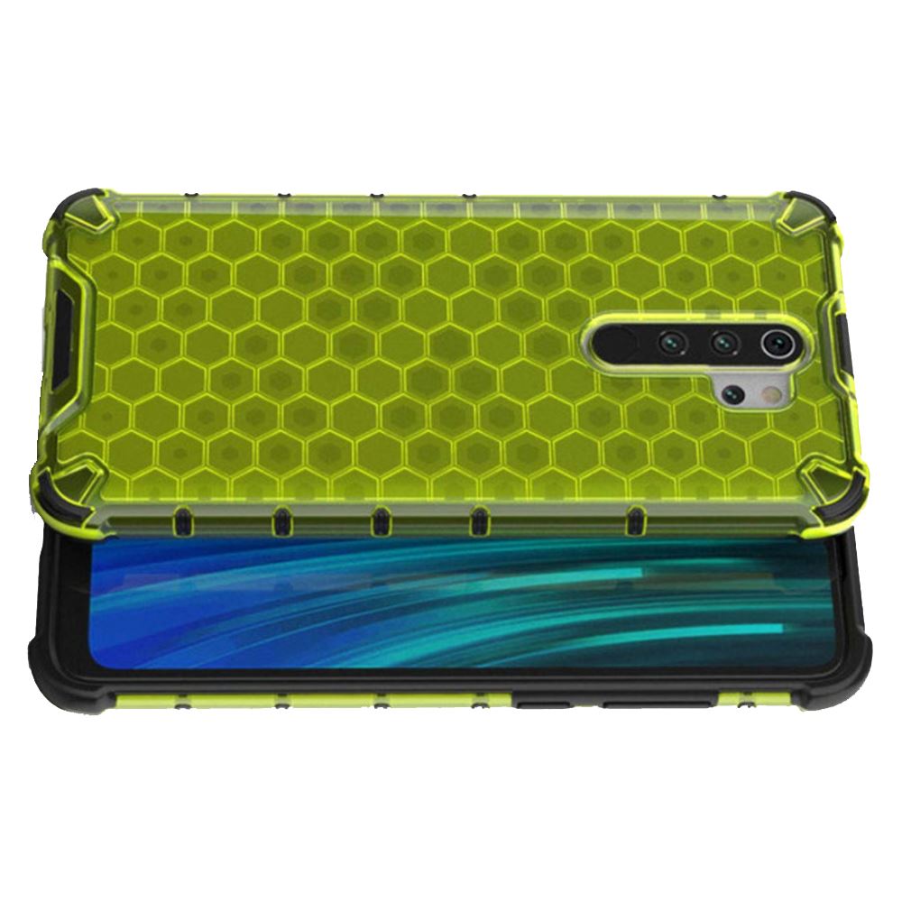 Чохол ударостійкий Crashproof Honeycomb для Xiaomi Redmi Note 8 Pro (Зелений) - Зображення 4