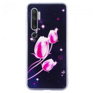 Чохол TPU+Glass скляний Fantasy для Xiaomi Mi Note 10 / Note 10 Pro / Mi CC9 Pro Тюльпани