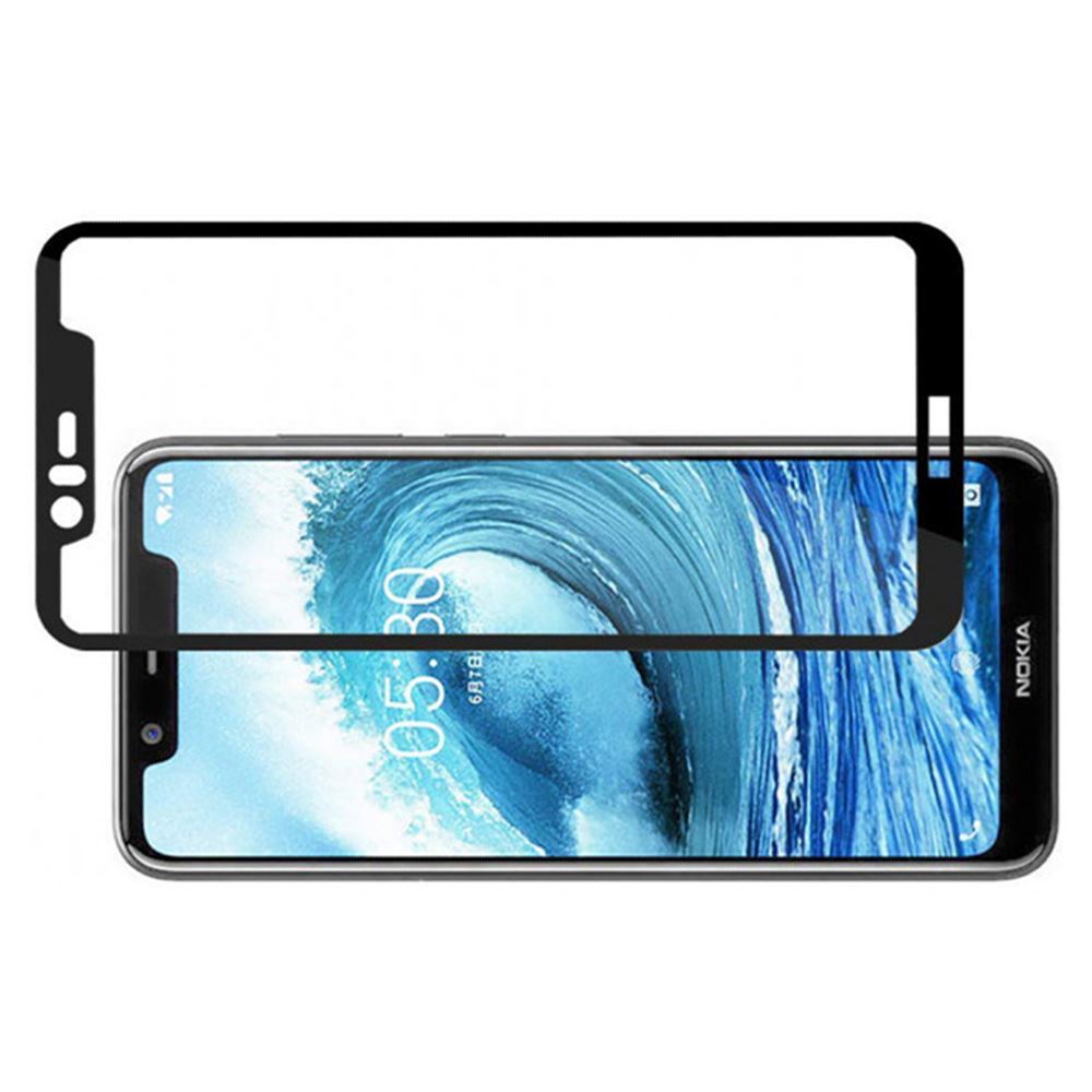 Захисне скло для NOKIA 7 Full Glue (0.3 мм, 2.5D, чорний) - Зображення 2