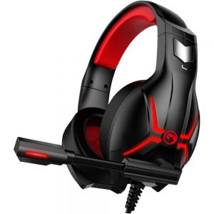 Навушники ігрові MARVO HG8928 LED GAMING Чорний-Червоний