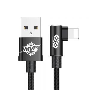 Кабель Baseus MVP Elbow Type USB для IP 2A 1м Чорний