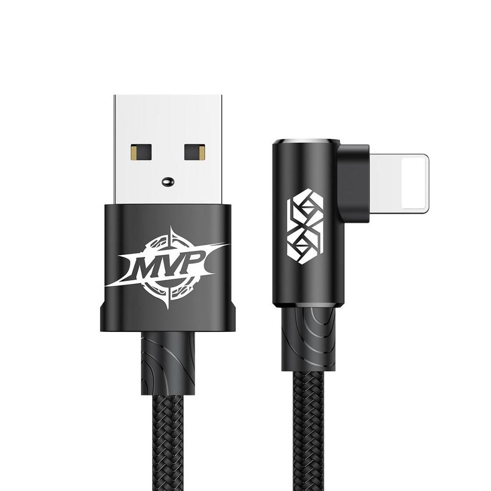 Кабель Baseus MVP Elbow Type USB для IP 2A 1м Чорний