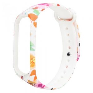 Ремінець силіконовий для фітнес-браслета Xiaomi Mi Band 3/4 Flowers (2)