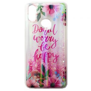 Чохол Lively Glitters для Samsung A10s A107 Квіти будь щасливі