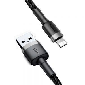 Кабель Baseus Cafule USB Lightning 1.5A 2м Чорний