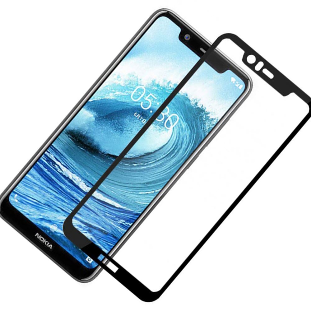 Захисне скло для NOKIA 7 Full Glue (0.3 мм, 2.5D, чорний) - Зображення 3
