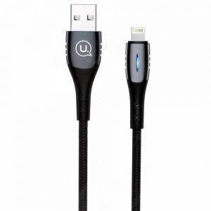 Кабель USB Usams US-SJ303 U-Tone для iPhone X Чорний 1.2m