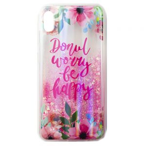 Чохол Lively Glitters для iPhone X/XS Квіти щасливі