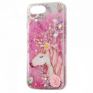 Чохол Lively Glitters для iPhone 7+/8+ Єдиноріг