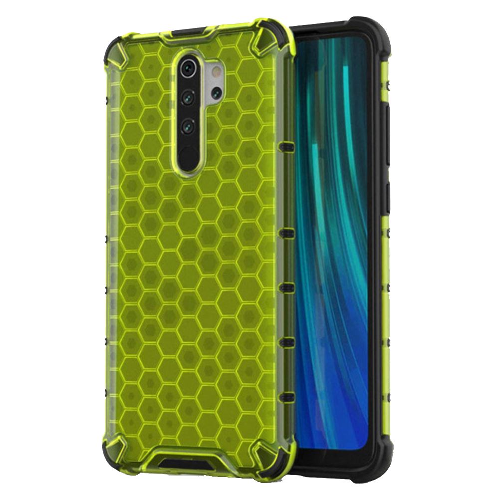 Чохол ударостійкий Crashproof Honeycomb для Xiaomi Redmi Note 8 Pro (Зелений)