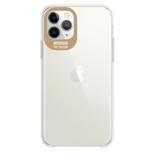 Чохол TPU Epic clear flash для Apple iPhone 11 Pro Max (6.5") (Прозорий  / Золотой)