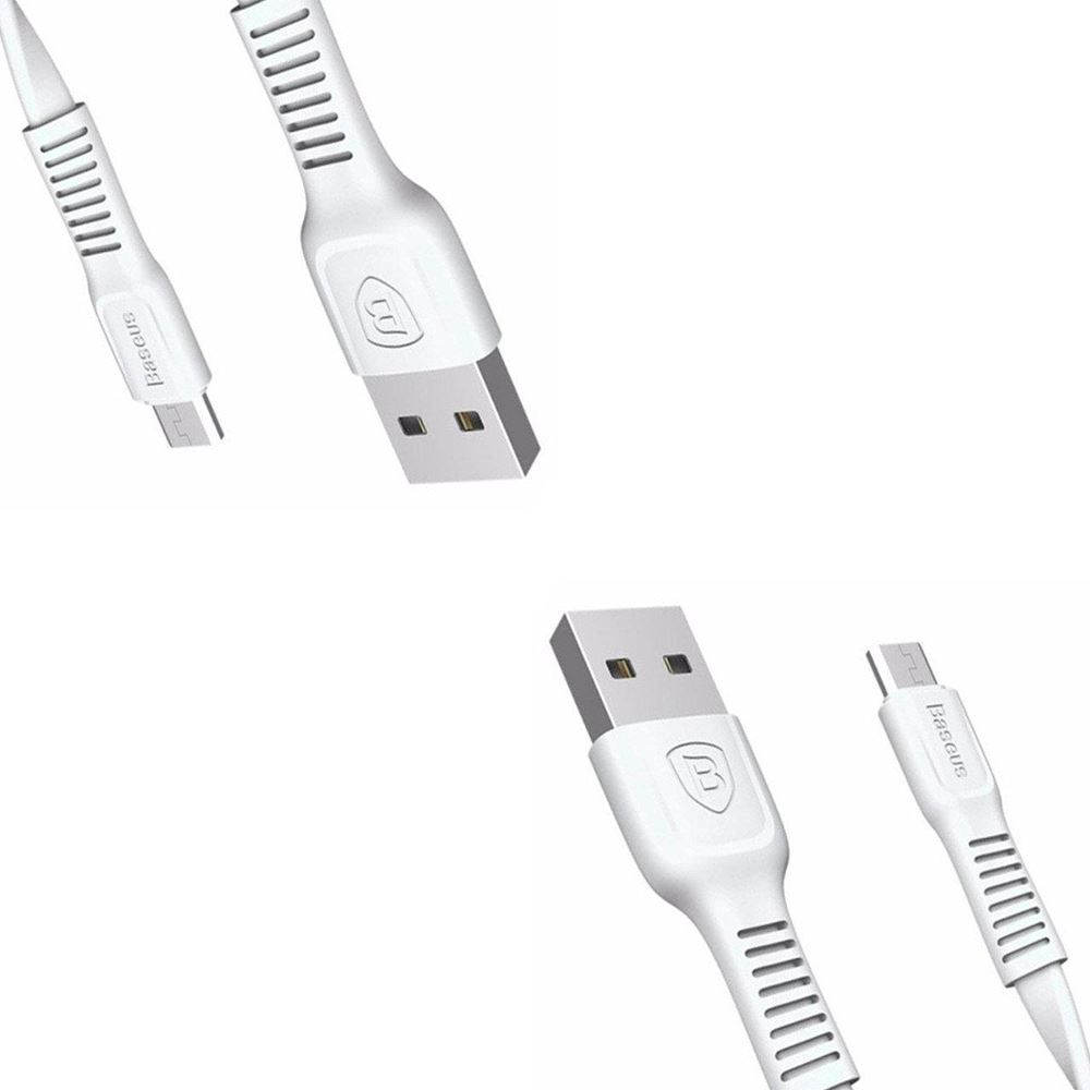 Кабель Baseus Tough Series для Micro 2A 1m Білий - Зображення 3