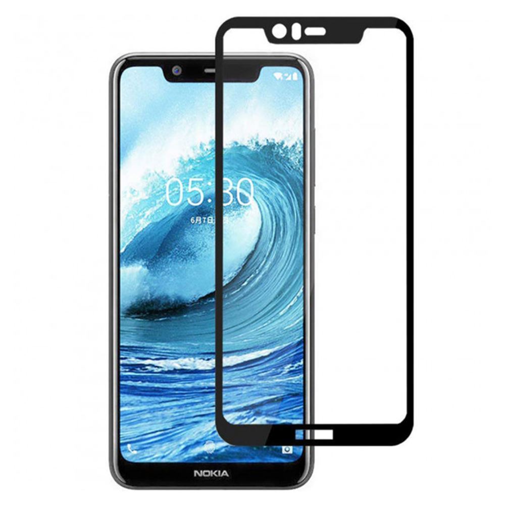Захисне скло для NOKIA 7 Full Glue (0.3 мм, 2.5D, чорний)