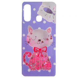 Чохол Lively Glitters для Samsung A10 (A105F) Кіт