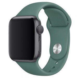 Ремінець силіконовий для Apple watch 42mm / 44mm (Зелений / Pine Green)