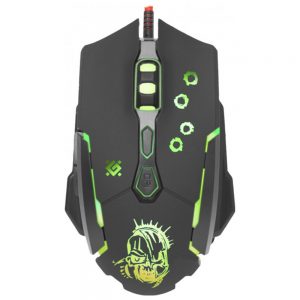 Миша ігрова Defender GM-090L Sky Dragon 3200dpi 6 кн. + ігр.коврик Чорний