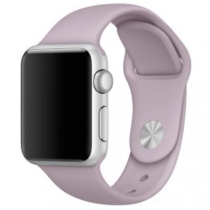 Ремінець силіконовий для Apple watch 38mm / 40mm (Сірий / Lavander Gray )