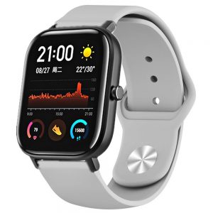 Ремінець силіконовий Sport Design для Xiaomi/Amazfit/Samsung 20 mm (Білий / White)
