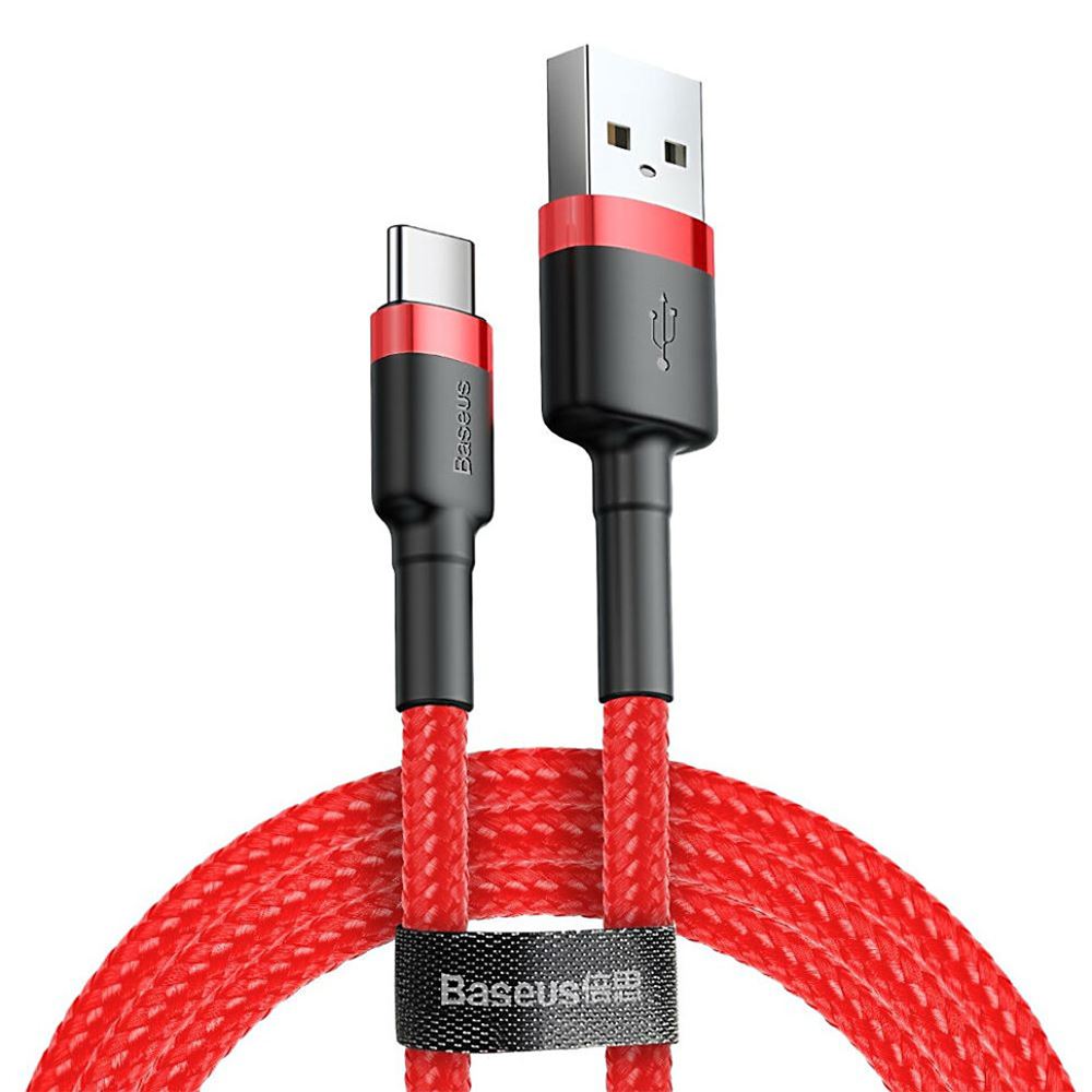 Кабель Baseus Cafule USB Type-C 2A 3м Червоний
