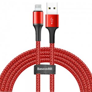 Кабель Baseus Halo Data USB IP 2.4A 0.5m Червоний